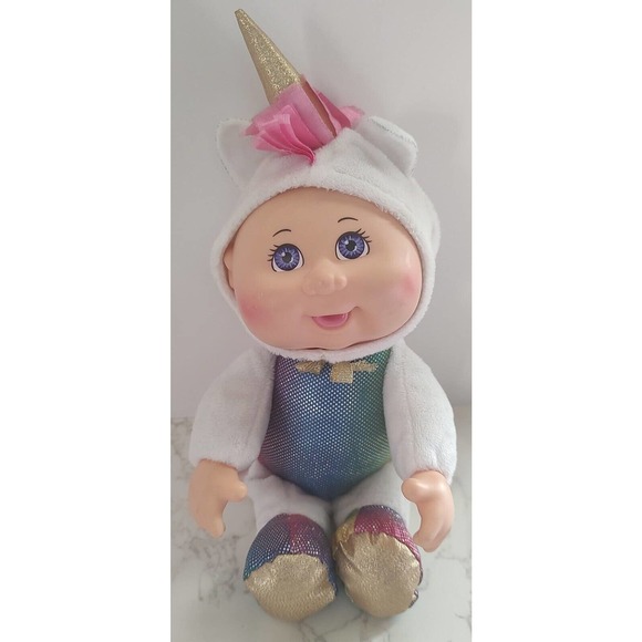 Cabbage Patch Kids Unicorn Doll Fantasy Friends CPK Cuties Purple Eyes B2 - Picture 1 of 2